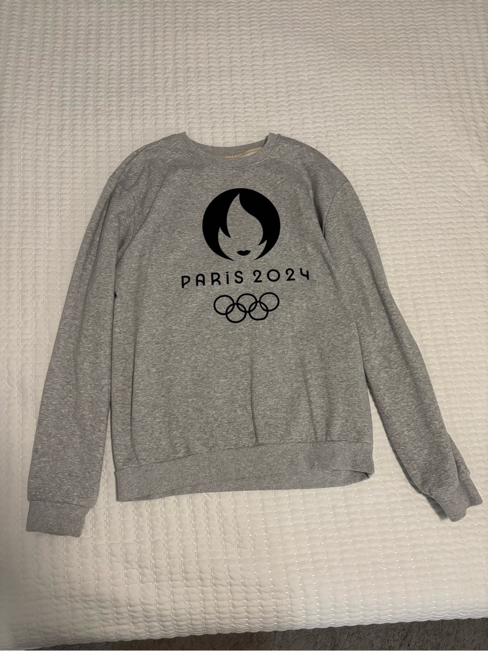 Grey Paris 2024 Crewneck Sweatshirt - Olympic Logo